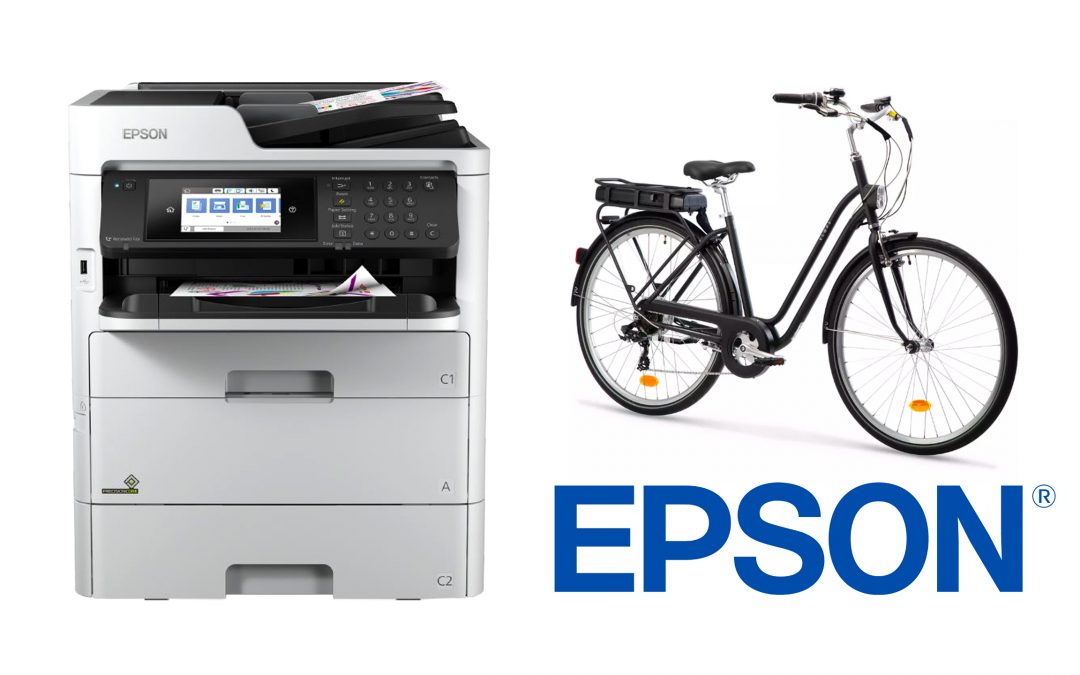 Un multifonction EPSON très économique = 1 Vélo électrique offert !